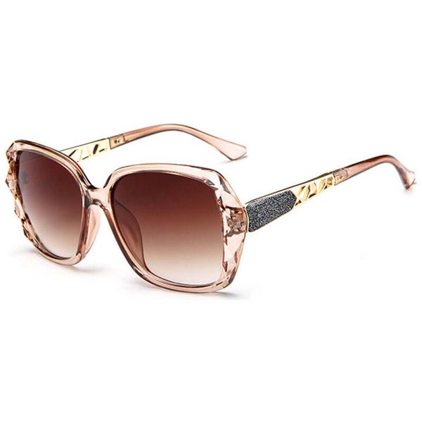 

retro transparent brown oversized women sunglasses vintage gradient big clear sun glasses female large ladies glass aaaw03, White;black