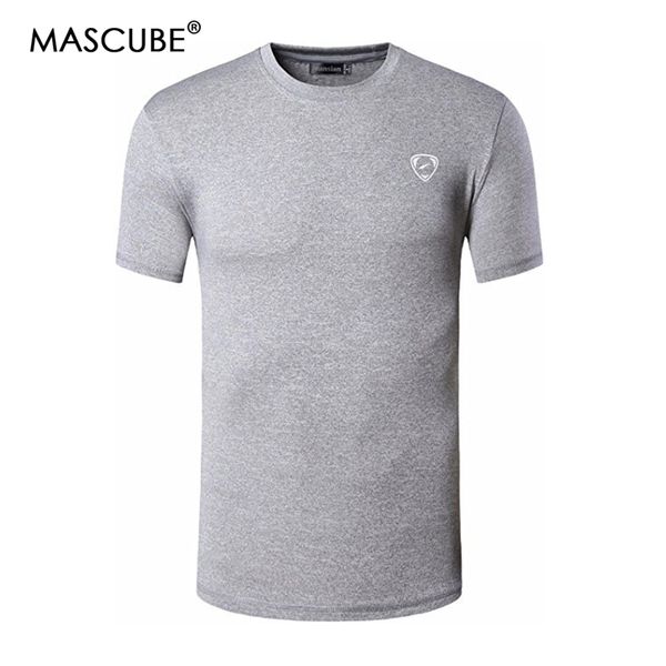 

mascube men breathable tactical t-shirt quick drying hunting sport short sleeve tees fitness clothing absorbent men t-shirts, Gray;blue