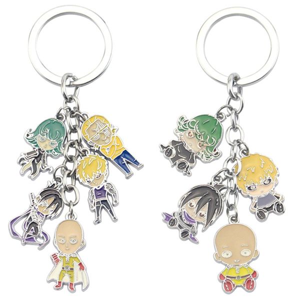 

аниме one man панча keychain мультфильм рис акриловый подвесные брелоки, Silver