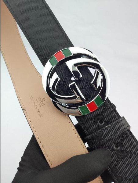 

men fashion designer genuine cow leather buckle belt jeans ing, Black;brown