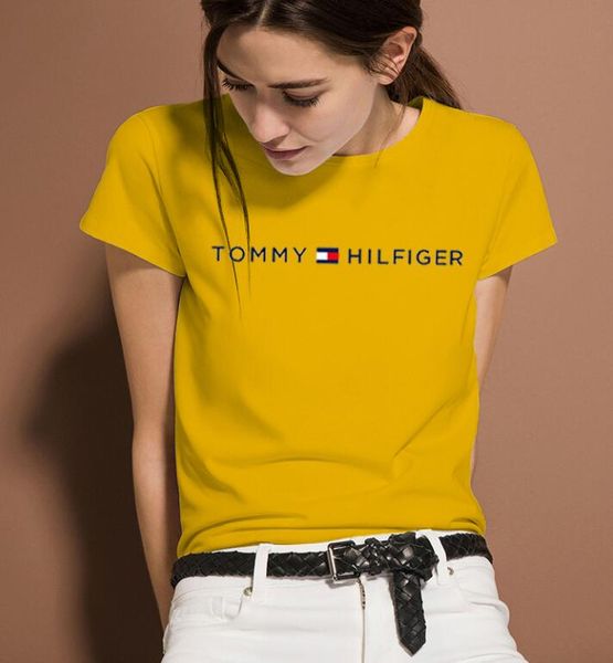 

wholesale good 00 tommy designers fashion t shirts 5a+ short sleeves tshits for mens womens pullover tee clothing, White