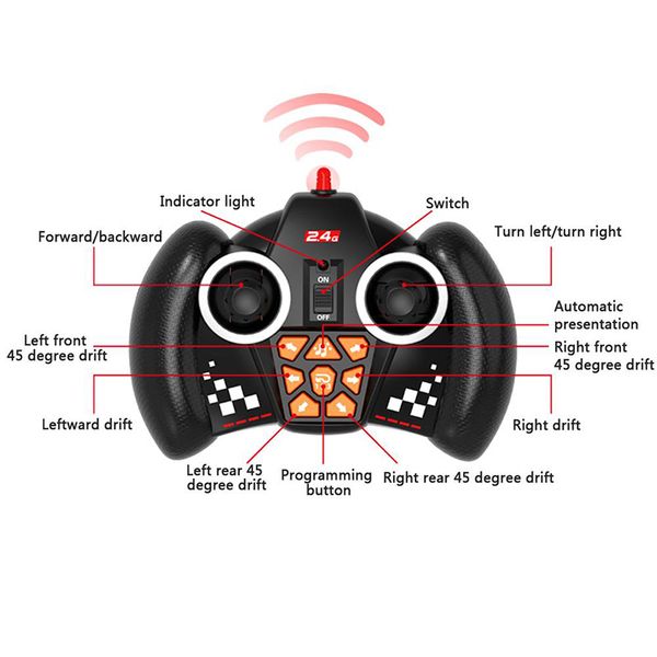 

drift remote control climbing car toys wireless stunt car model dance horizontally drift buggy toy for children birthday gifts