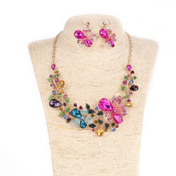 

bohemian wedding animal crystal necklace for women fashion collar chokers personality necklace, Silver