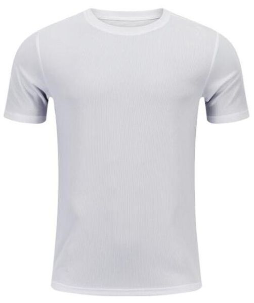 

2019 men's tight clothes running short-sleeved quick-drying t-shirt 2329, Black;blue