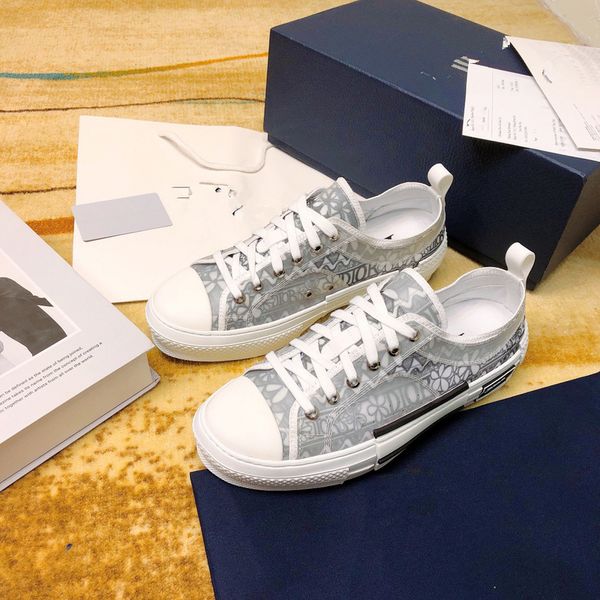 

flowers technical canvas b23 sneaker fashion mens low r sneakers luxury designer shoes womens fashion shoes, Black
