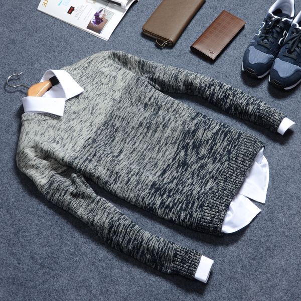 

mens pullover sweaters 2019 new fashion camouflage men's striped sweater tide sweater coats, White;black