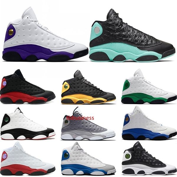 

bred 13 13s men basketball shoes island green cap and gown rivals chicago he got game mens sports trainers sneakers size 40-47