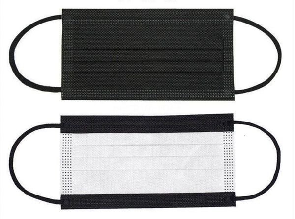 

dhl shipesvc black mask masks protective fabreathing black mask mask with elastic ear loop 3 ply for blocking dust air pollution