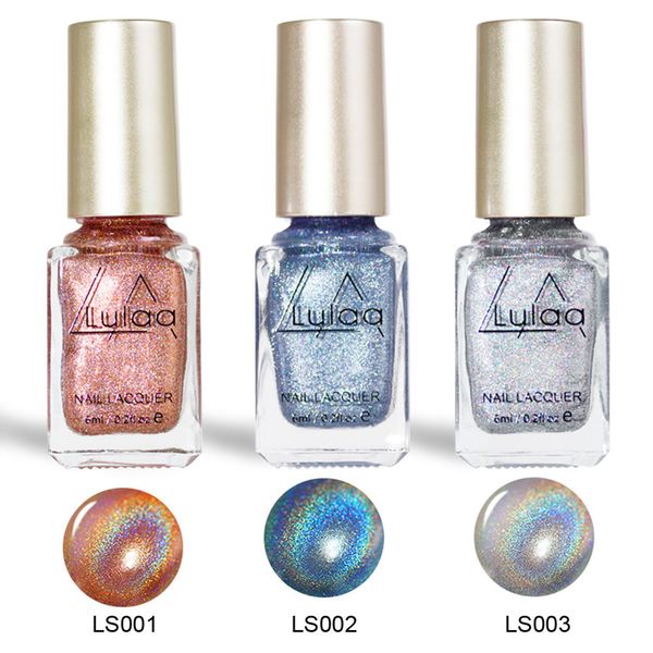 

6 colors glitter squins nail polish diy 3d nail art decoration cd88