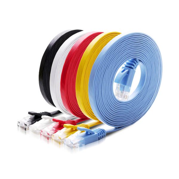 

hannord cat6 ethernet cable cat6 ultra thin flat patch cord cat6 rj45 utp ftp lan cable ethernet network cable for pc router