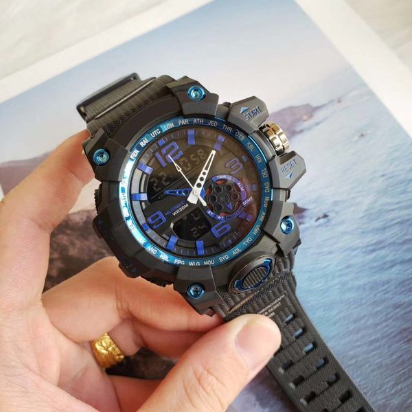 

мужские часы марка спортивные часы g style часы relogio masculino открытый militar мужские часы цифровые армейские наручные часы, Slivery;brown