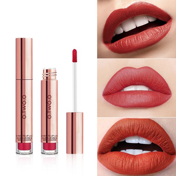 

liquid lipstick waterproof long lasting matte velvet lip gloss smooth lip tint pigment cosmetics