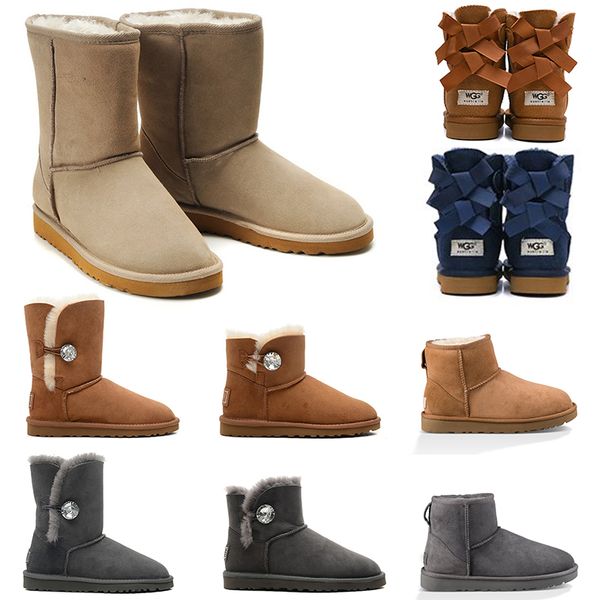 

wgg trainer fashion designer luxury australia women girl classic snow boots chestnut pink grey 36-41, White;red