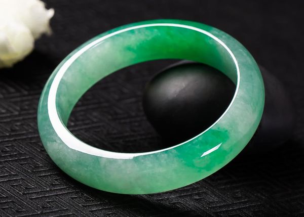 

other bracelets zheru jewelry natural burmese emerald green 54mm-64mm bracelet elegant princess send mother girlfriend, Golden;silver