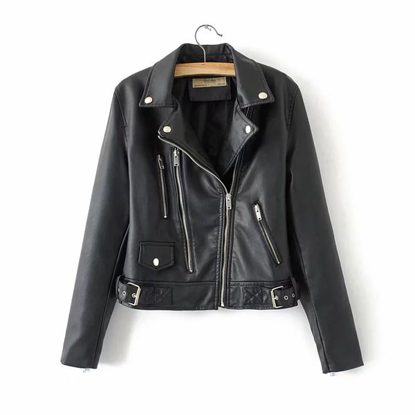 

klacwaya pu leather jackets kl9809pt, Black