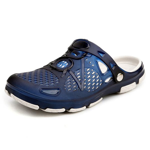 

2019 new men sandals summer flip flops men shoes jelly shoes male sandals slip-on water sandalia masculina, Black