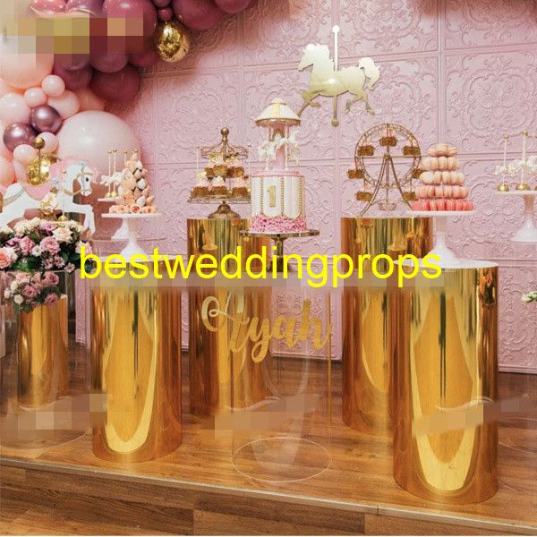 Novo Casamento Indiano Glorioso Decoração de Palco, Melhor Casamento Indiano Ouro Decoração de Palco, Cerimônia de Casamento Asiático Decoração de Palco decor0722