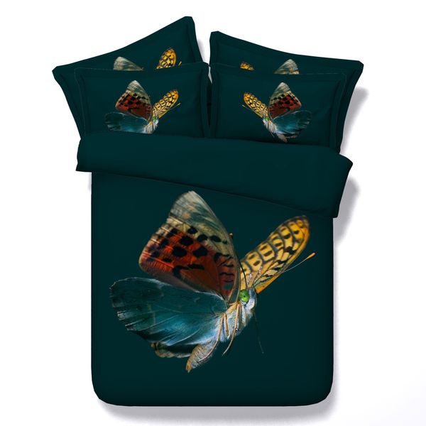 

butterfly digital print bedding set quilt cover design bed set bohemian a mini van bedclothes 3pcs large size 260*225cm jf252