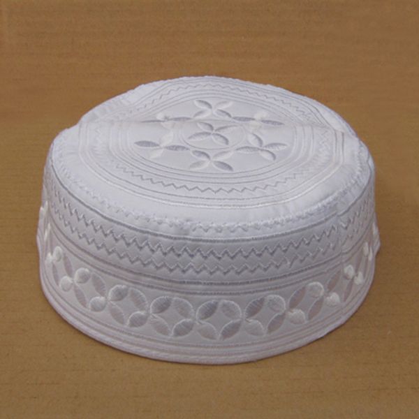

2018 fashion cotton arabic islamic muslim man pray round hat caps, Red