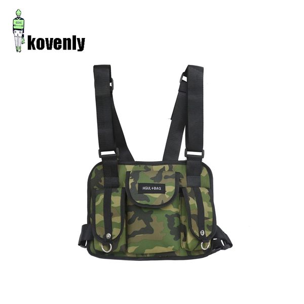 

men chest rig hip hop streetwear cool functional tactical chest bag cross waist bag nylon punck style backpack d1