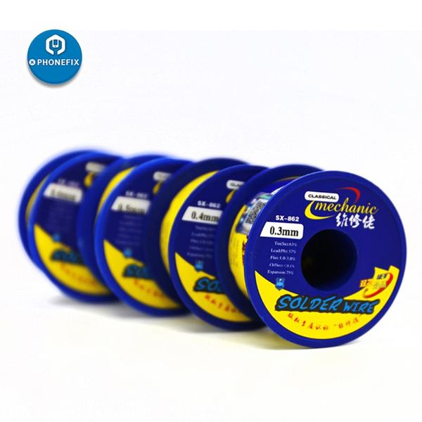 

mechanic solder wire sx862 0.3 / 0.5 / 0.6 0.8 1.0mm soldering tin wire for repair welding mechanic rosin core solder