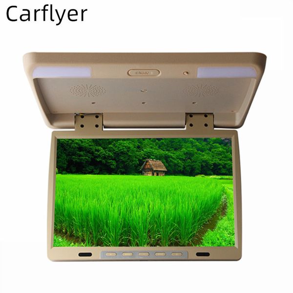 

15.4" inch car tft led roof mounted monitor overhead player 2-way video input connect dvd