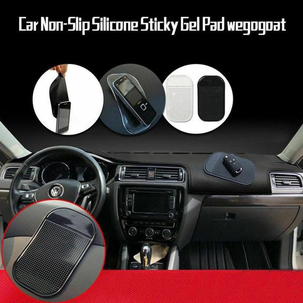 

car non-slip silicone sticky gel pad round silicone waterproof anti-skid pad phone holder magic dashboard mat
