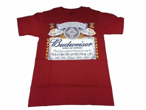 

budweiser beer can classic alcohol lager beer mens t shirt 2 styles, White;black