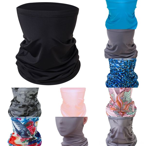 

gmuym fleece cycling face mask scarf warmer scarf bandana headwear neck triangle breathable face cover ski fishing riding facemask, Black
