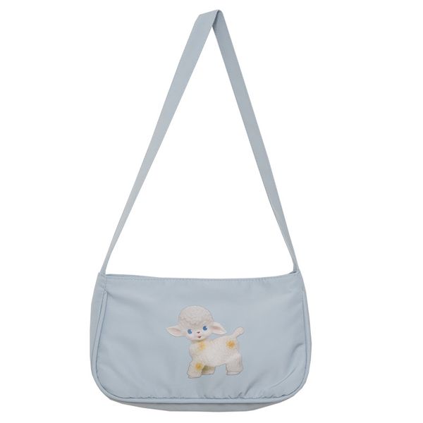

women's preppy style cartoon printed shoulder bag new student polyester luxury handbag torebki damskie horizontal square bag
