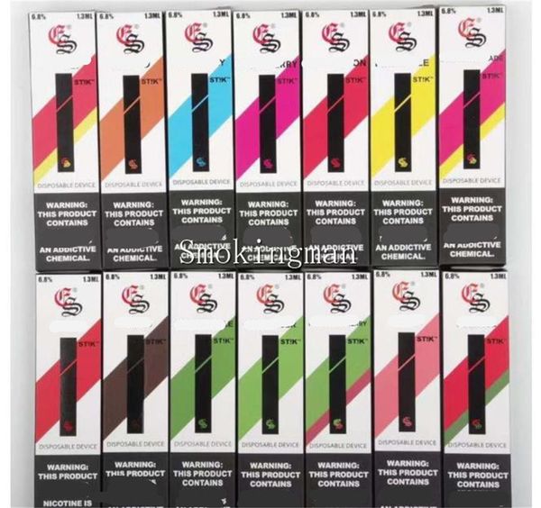 

Eon St! К Одноразовая Vape Pen Стик Портативный Starter Kit Устройство 280mAh Батарея Бобы 1,3 мл Картриджи 400Puffs POP Испарители Vapor