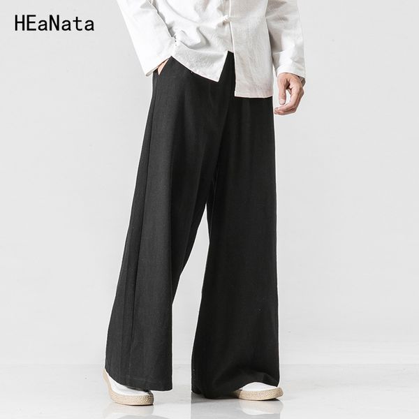 

brand mens straight pants men baggy streetwear solid black harem pants male harajuku trousers spring autumn new
