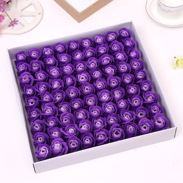 81 PCS Mini espuma Flores artificiais de espuma para casa Decoração de carro Diy Diy Valentine Greath Wreath