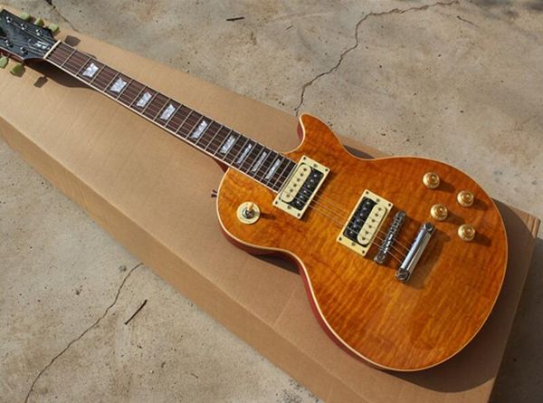 

бесплатная доставка электрогитара с mahogany шеи, 2 open хамбакеров, предложение индивидуальные