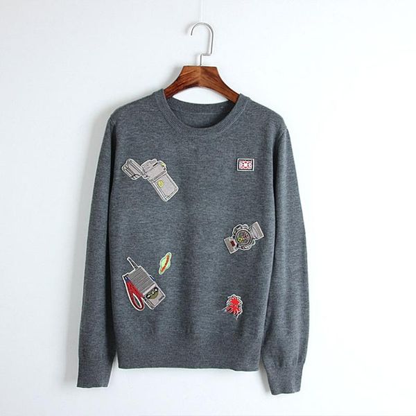 

2018 new fashion women pullovers sweaters long sleeve outwearing casual women pullovers winter fall sweaters 8763#, White;black