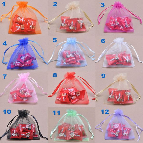

35x45m jewelry packaging bags/ drawable organza bags/gift organza pouch/gift bag