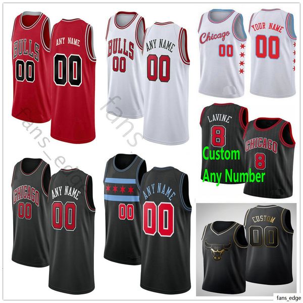 

printed custom basketball 0 coby white zach lavine lauri markkanen kris 32 dunn wendell 34 carter jr. denzel 45 valentine jerseys, Black;red