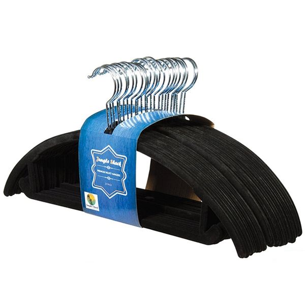 

flocking hanger non slip windproof clothes hanger swivel hook plastic coat hanger no trace pant hangers clothe support rack vt0401