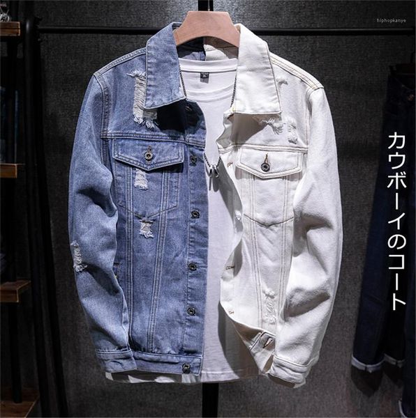 

mens jackets spring autumn long sleeve light blue mens coats with button casual homme outerwear slim patchwork color, Black;brown