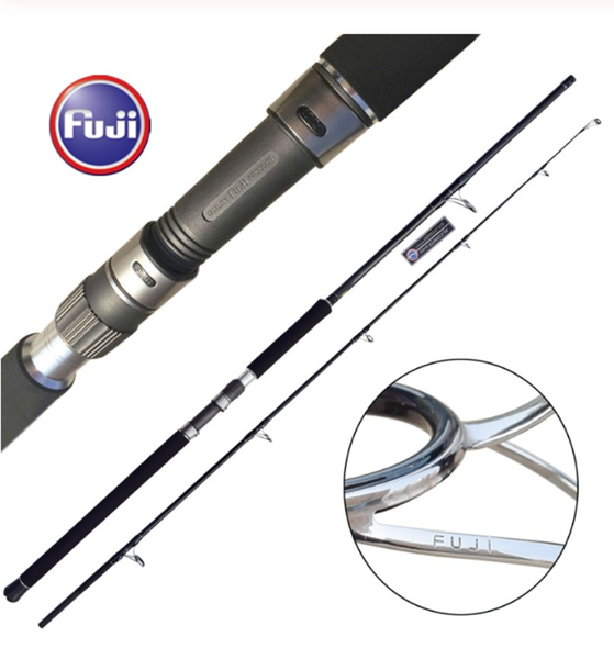 

2 sections tuna rod gt fishing carbon rod sea fishing pole fuji spinning popping