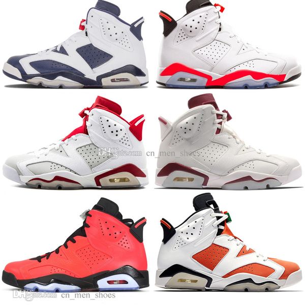 

new 2019 infrared bred 6 6s mens basketball shoes 3m reflective bugs bunny tinker hatfield black cat flint men sports sneakers designer
