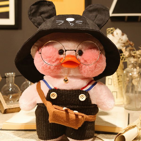 

30cm kawaii lalafanfan cafe duck plush toy soft animal cartoon cute duck stuffed doll kids toys christmas birthday gift for chil y200623