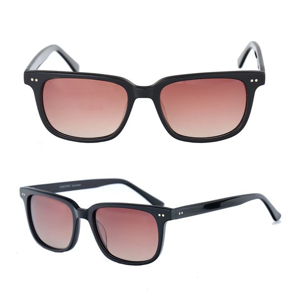 

3color new style brand dsqicond2 sunglasses men's women's fashion plank frame polarized resin gradient lens hd uv400 with case box, White;black