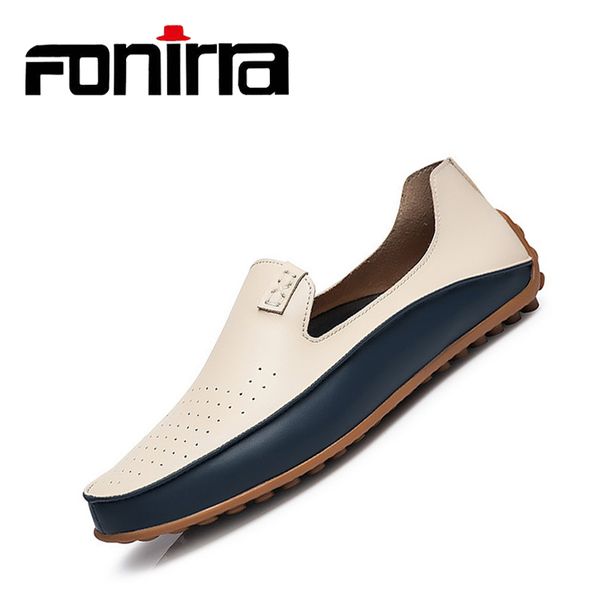 

fonirra 2019 classic comfortable men boat casual driving shoes loafers moccasins breathable slip on men shoe pu leather flat 356, Black