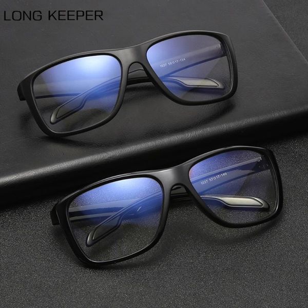 

longkeeper classic square anti blue light glasses frame men women computer eyewear blue blocking gaming eyeglasses spectacles, White;black