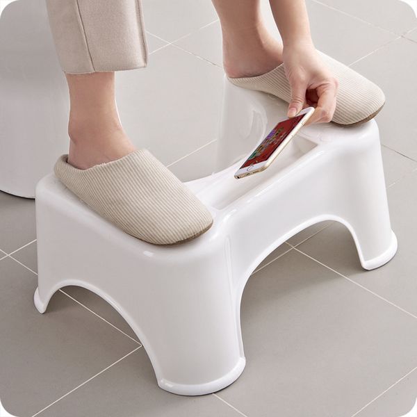 

toilet squatting stool non-slip toilet footstool anti constipation stools portable step for home bathroom dropshipping