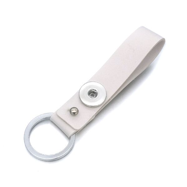 

luwellever pu leather key rings 035 keychain interchangeable jewelry 18mm snap button key rings christmas gifts for women charm jewelry, Slivery;golden