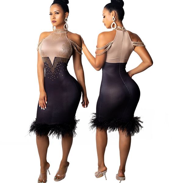 

european and american new women's drill strapless dress cross-border color dress, Black;gray