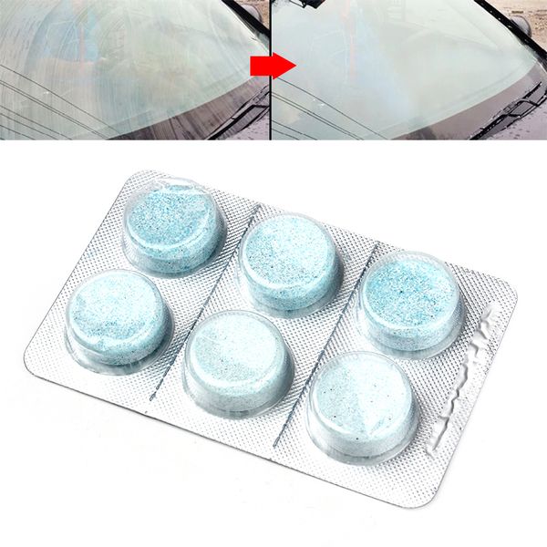 

6pcs/pack car windshield cleaning car accessories glass cleaner solid wiper fine seminoma wiper auto window cleaning