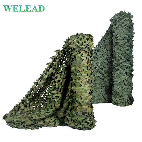 

welead 1.5*30 m reinforced camouflage nets white blue black for garden shade awning hide concealment mesh